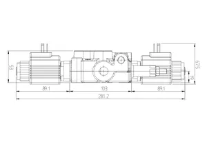 Distributeur à commande électrique 2 sections de travail MB-3/2S-3160)/18ES3/28ES3/G-3/M3-12VDC