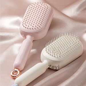 <span class=keywords><strong>Peigne</strong></span> démêlant avec logo personnalisé - Poignée ergonomique antistatique, adapté à tous les types de cheveux bouclés, raides, ondulés et doux pour les cheveux emmêlés - Product Image 6