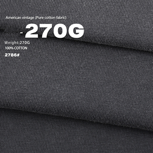 T-shirt à manches longues en coton lourd délavé RUICHI 270G, détails déchirés effet éclaboussures d'encre, patchwork rétro deux pièces pour hommes - Product Image 2