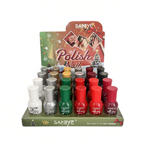 Esmalte de Uñas SANYC 10 ml, Removible, Ecológico, Colección Invierno, Caja con Diseño de Cuadrícula, Estilo Lujoso, Barniz para Pintar Uñas - Product Image 1