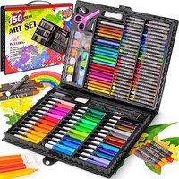 Ensemble de Papeterie Articles Scolaires en Gros pour Enfants: Crayons de Couleur, Crayons de Cire et Kit d'Aquarelle pour Filles et Garçons