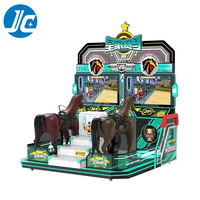Machine de jeu d'arcade électrique de course de chevaux à monnayeur pour 2 joueurs avec agencement 3D, garantie 1 an, 110V/220V