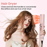 LINKBEAUTY Sèche-cheveux lisseur électrique 2 en 1 Diffuseur Chauffage infrarouge Moteur BLDC haute vitesse 1200W Outil de coiffure de salon