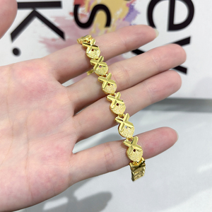 JXX Nouveau Design Bracelet pour Femme Laiton Plaqué Or 24k Bijoux Bracelet Charme Chaîne de Montre pour Femme Vente en Gros - Product Image 3