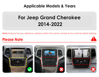 CARUPEZ-Estéreo para coche Android de 9,7 pulgadas, con navegación GPS, Jeep Grand Cherokee 2014-2022 7862S, 8 núcleos, unidad principal de estilo Tesla Vertical