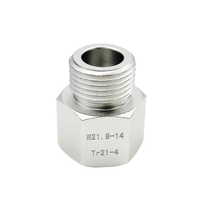 Adaptador de latón para el hogar, regulador de CO2 <span class=keywords><strong>SodaStream</strong></span> TR21 a W21.8, tanque de cerveza para peces de acuario/cerveza casera - Product Image 1