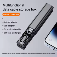 Kit de Chargeur USB-C 6 en 1 avec Boîtier de Rangement, Adaptateurs et Câbles de Voyage