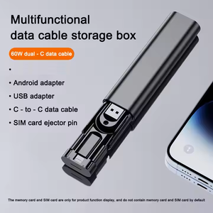 <span class=keywords><strong>6</strong></span> trong 1 USB C sạc Kit de lưu trữ Hộp USB sạc C dữ liệu du lịch Cáp Set Adapter trường hợp sạc cáp - Product Image 3