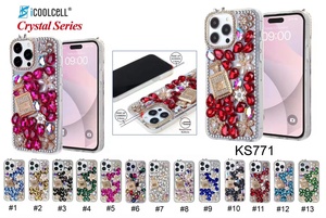 เคสโทรศัพท์กันกระแทกแบบมีวงแหวนแม่เหล็ก รุ่นหรูหรา ประดับเพชร วัสดุ TPU+PC สำหรับ 15/14/13/12 Pro Max หลายสี - Product Image 6