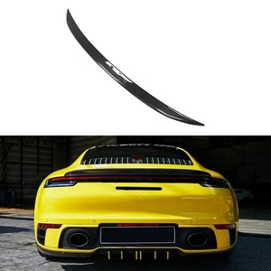 Nouvel Aileron Arrière Sport en Fibre de Carbone Humide 2019-2024, Accessoire de Mise à Niveau Léger et à Adaptation Précise pour 911 992 OUER - Product Image 1