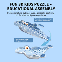 Puzzle Jigsaw 3D Stereoskopik Kustom dari Kertas, Kayu, dan Plastik, Mainan Edukasi Pembelajaran untuk Anak-anak dan Dewasa, Rompecabezas, Set Kotak Hadiah Premium
