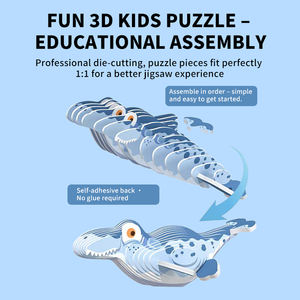 <span class=keywords><strong>Puzzle</strong></span> en bois et plastique <span class=keywords><strong>3D</strong></span> stéréoscopique personnalisé, jouet éducatif pour enfants et adultes, coffret cadeau premium - Product Image 5