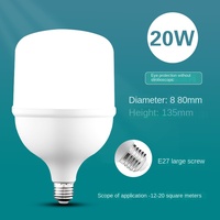 Ampoule LED avec driver IC en PVC, culot B22/G12/E39/E26, AC 85-265V, éclairage d'entrepôt, garantie 3 ans, T50-T120 5W-48W