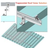 Art Sign |   Système de montage solaire sur toit personnalisé OEM, support en L pour panneau solaire, structure de montage PV pour tôle trapézoïdale