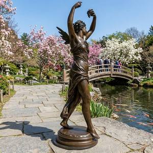 Statua in Bronzo di Ninfa Danzante, Monumento Paesaggistico in Stile Classico su Misura - Product Image 4