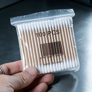 Hisopos de Algodón Médico Nanchang Xuhui, 100 Unidades, Doble Punta, para Limpieza de Oídos y Remoción de Maquillaje - Product Image 1