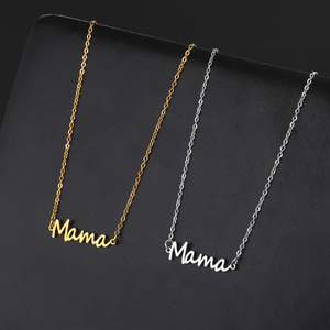 Collar de Cadena con Colgante de Acero Inoxidable y Oro de 18K para Mamá, Regalo del Día de la Madre para Abuela, <span class=keywords><strong>Mi</strong></span> Mamá - Product Image 1