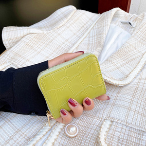 Wholesale Price PU Leather Women's <b>Small</b> Short Wallet Zipper Fashionable Lady <b>Purse</b> Featuring Fruit Polyester Custom Logo - Product Image 6