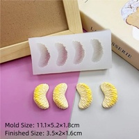 Moule en silicone écologique Kelutd pour fruits (fraise/citron/orange/citrouille) - Modèle 3D pour bougies/plateaux en résine/élaboration de gâteaux