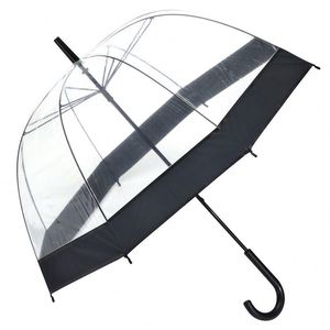 Parapluie droit pliant à commande manuelle, design bulle transparente, motif licorne, style mignon, 8 baleines, diamètre ouvert 90 cm - Product Image 3