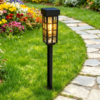 Lampe solaire sans fil minimaliste pour jardin, imperméable, style nordique, lumière LED blanche chaude, pour allée de jardin