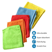 Serviette sèche en éponge microfibre de haute qualité chiffon de nettoyage de voiture en micro fibre lavage de voiture bambou 40x40 400gsm 500gsm 600gsm