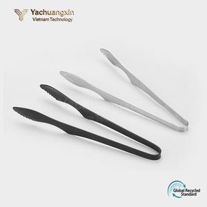 Pinces à nourriture en acier inoxydable, outils de cuisine au design moderne pour le camping, utilisation en plein air, pour adultes, toutes saisons - Product Image 2