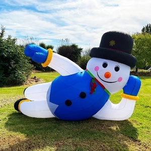 Muñeco de nieve inflable de Navidad para exteriores de diseño personalizado para publicidad, gran expansión con soplador de aire para decoraciones - Product Image 3