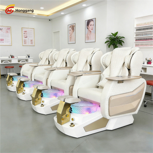 Modern Foot Spa Chair Comfortable Manicure Chair with Wireless <b>Charger</b> - Product Image 2