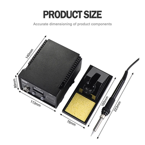 Yuanpin 936d Trạm Hàn kỹ thuật số 110V/220V với 60W 936 loạt nhanh chóng sưởi ấm hàn sắt tip DIY Kit - Product Image 4