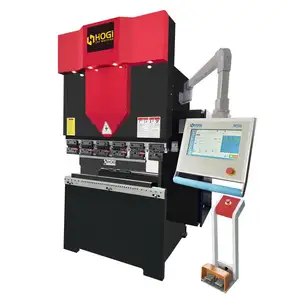 HOGI small CNC hybrid press brake machine with servo motor pump control for sheet metal bending 40Ton 1250mm