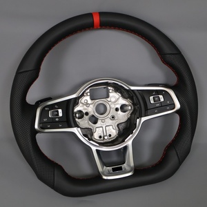 Volante Deportivo Personalizado para VW <span class=keywords><strong>Volkswagen</strong></span> Golf R GTI GTD GTE MK6 MK7 7.5 Touareg <span class=keywords><strong>Beetle</strong></span> Polo - Product Image 4