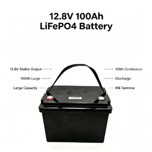 Paquete de Baterías LiFePO4 de 12V 100Ah, Carcasa Vacía de ABS con Montaje de Tornillos, Batería de Ciclo Profundo para Almacenamiento de Energía Solar y Respaldo - Product Image 4