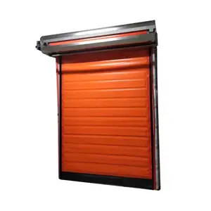 The New Automatic Storage PVC Frozen Cooler Doors Fabric Roll Up Fast High Speed Cold Cool Room Door