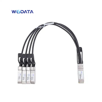Kabel Twinax Tembaga Pasif Direct Attach 100G QSFP28 40G QSFP+ 25G SFP28 10G SFP+ DAC