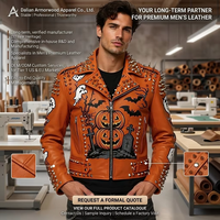 Giacca Varsity in Pelle di Pecora Personalizzata per Uomo con Design Sfumato, Chiusura a Cerniera e Ricamo Semplice