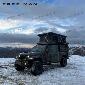 Tenda <span class=keywords><strong>da</strong></span> <span class=keywords><strong>Tetto</strong></span> per Auto in Alluminio Impermeabile per 2 Persone, Pieghevole, in Fibra di Carbonio, per Pickup e Fuoristrada, Guscio Morbido per Campeggio - Product Image 2
