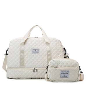 Custom Large Capacity Fashionable Waterproof Oxford Crossbody Fitness Bag Portable Outdoor Dry Wet Separation <b>Light</b> Weight - Product Image 2