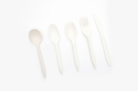 Kit de couverts en plastique de fécule de maïs compostable en gros cuillère biodégradable couteau fourchette pour les fêtes
