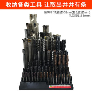 Milling Cutter Storage <b>Box</b> Plastic <b>Tool</b> Rack 16 Compartments For Drill Bit Organizer Workshop Accessory - Product Image 3