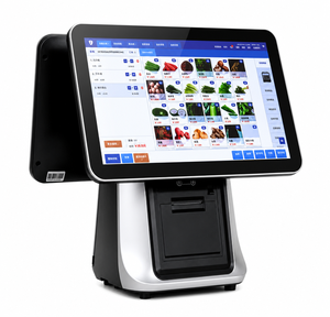 Terminal POS de Doble Pantalla Táctil de 15.6 Pulgadas con Cortador Automático Integrado de 80 mm para Supermercados, Comercios Minoristas y Tiendas de Alto Tráfico - Product Image 1