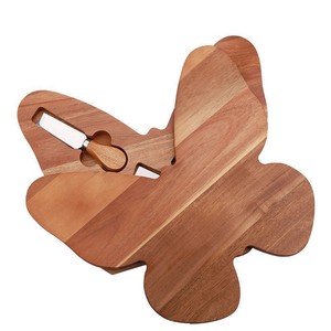Planche à fromage en bois d'acacia, forme papillon, durable, pour servir lors de fêtes - Product Image 4