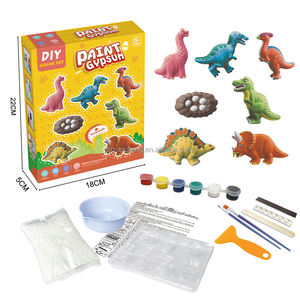 DIY恐龙太空蛋糕汽车机器人主题套装玩具绘画儿童绘画玩具 - Product Image 1