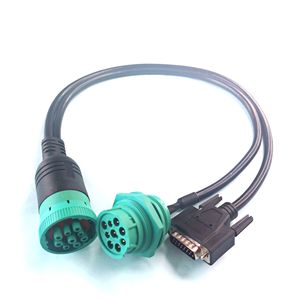 Heavy Duty J1939 TYP 2 Y Kabel 9 Pin Deutsch Stecker an Buchse HD10-9-1939P-BP03 Stecker DB15 Stecker PKW LKW Diagnose kabel - Product Image 2