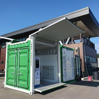 Cabina Energética Prefabricada 10HC, Contenedor con Estación de Carga de Energía Solar para Proyectos Comerciales de Carga Solar en Exteriores
