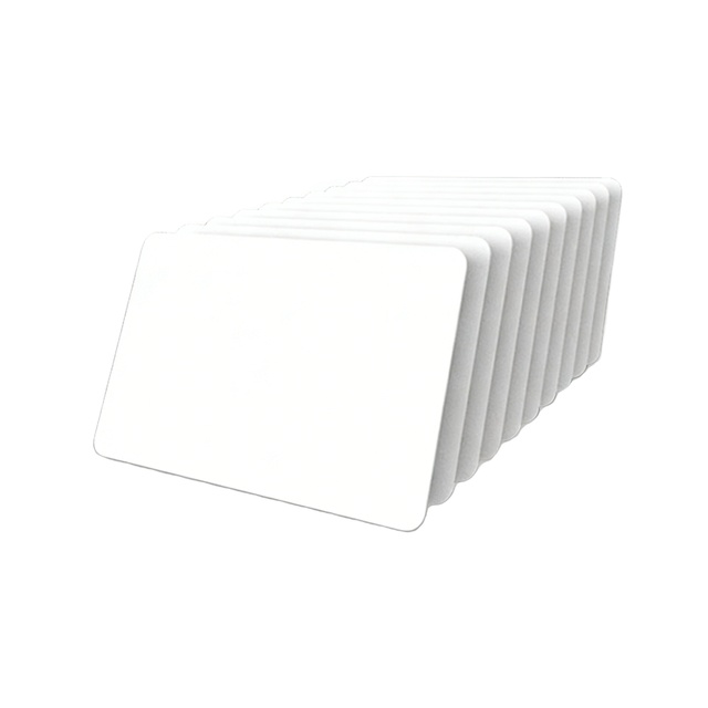 Custom White PVC Contactless Smart Card 125kHz 13.56MHz 860-960MHz T5577 Chip NFC Printable Blank Card for Hotel Access Control