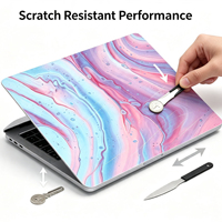 Autocollant universel réutilisable imperméable résistant aux rayures en vinyle couleur marbre pour ordinateur portable PC Notebook Netbook