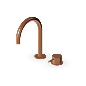 Zucchetti in stile tradizionale a doppio manico termostatico miscelatore per lavabo in ottone massiccio con opzione di montaggio a 3 fori - Product Image 6