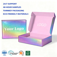 Caja de Regalo de Cartón Corrugado Reciclado Personalizada, con Relieve, Forro de Esponja, Laminación Brillante/Mate, Caja de Envío Ecológica