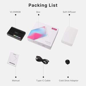 <span class=keywords><strong>Ulanzi</strong></span> ไฟ Vl120RGB แบบพกพาสองสี, ไฟเติมแสงสำหรับถ่ายภาพใช้งานได้หลากหลายฉาก - Product Image 1